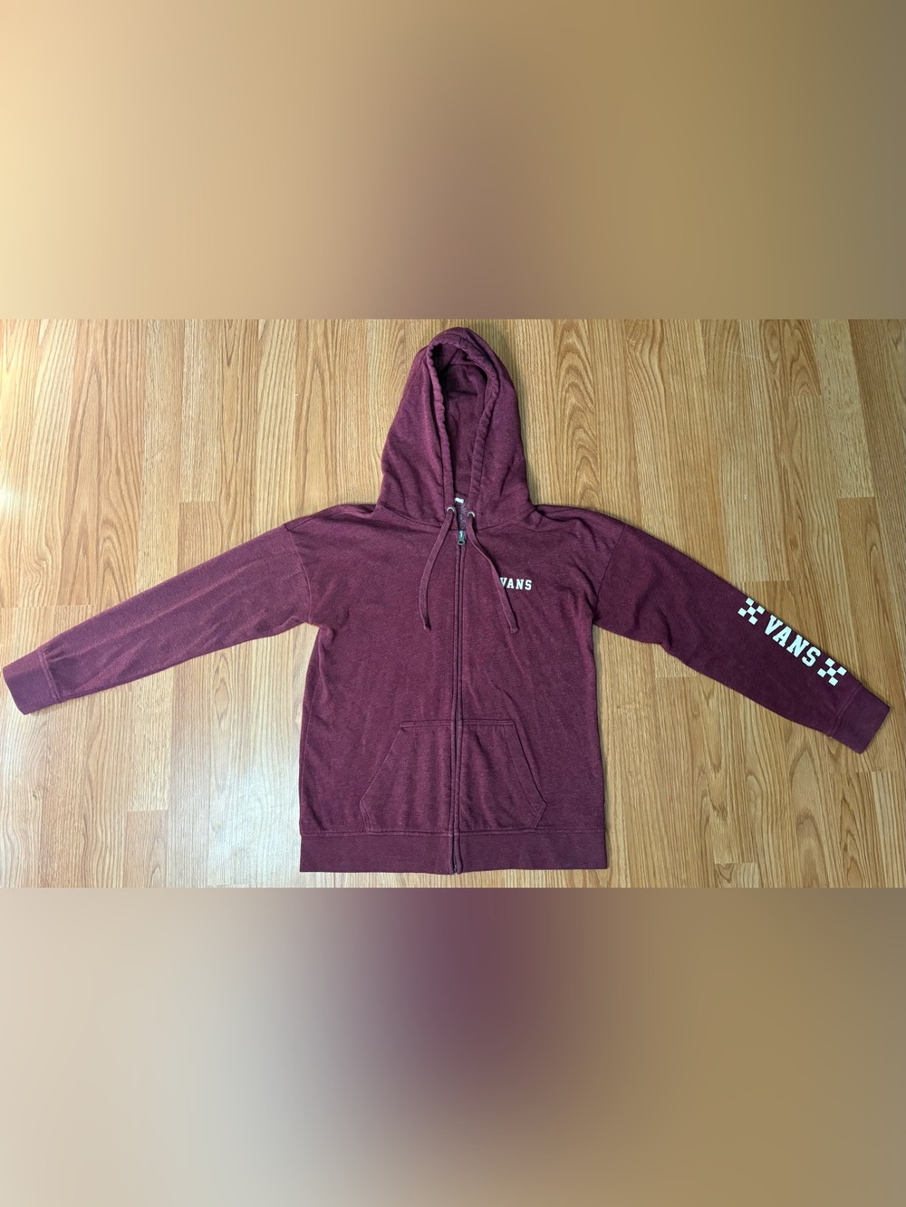 Vans Burgundy Full-Zip Hoodie Jacket